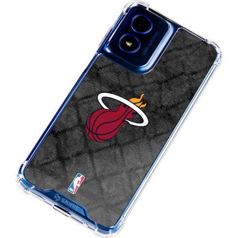 NBA Miami Heat Dark Rust Moto G 5G (2024) Clear Case